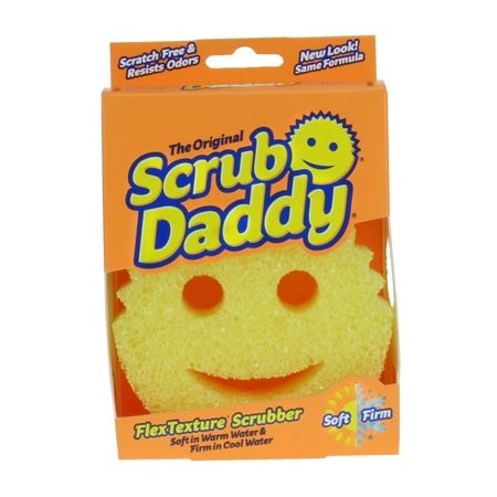 Scrub Daddy Scrubber Sponge FlexTexture Heavy Duty For All Purpose Yellow SD2013I